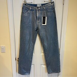 One Teaspoon metallic coated jeans 32